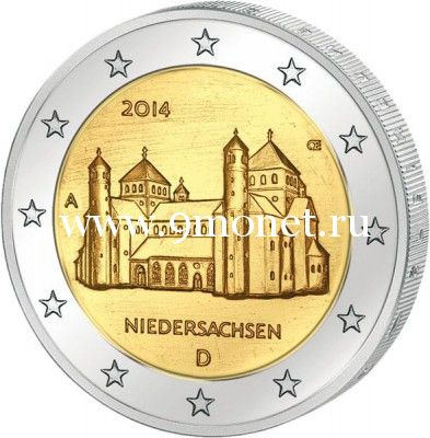 2014г. 2 евро. Германия. Нижняя Саксония