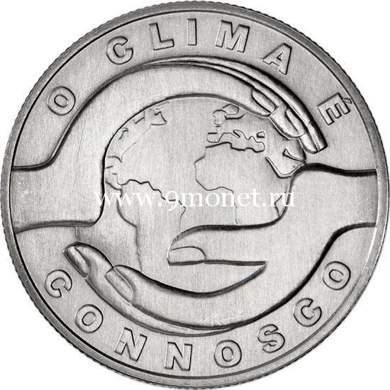 2015 год. Португалия. Монета 2.5 евро. UNC. Изменение климата.