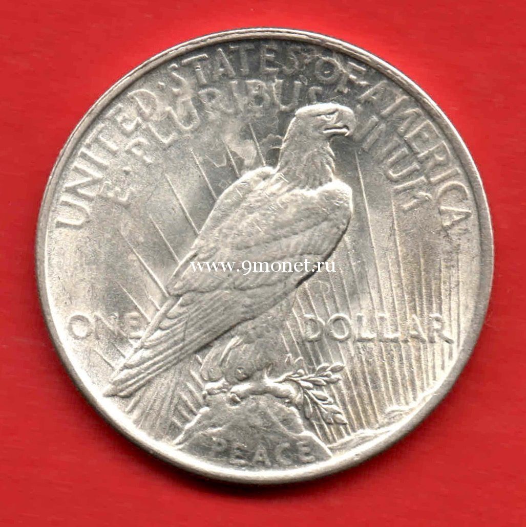 1924 год. США. Монета 1 доллар. Peace Dollar Серебро.