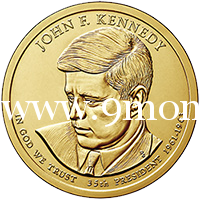 США 1 доллар 2015 год 35 президент Джон Кеннеди (John Fitzgerald Kennedy)