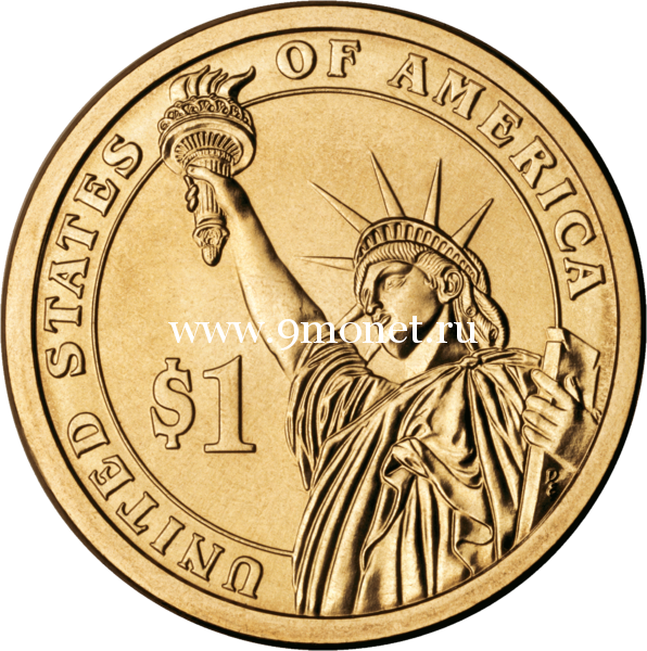 США 1 доллар 2014 года 30 президент Калвин Кулидж