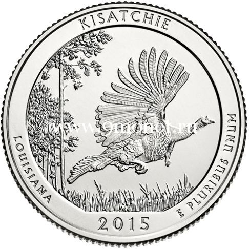 США 25 центов 2015 года 27 парк Кисатчи