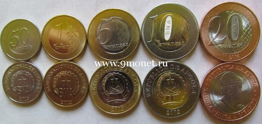 Набор монет Анголы
