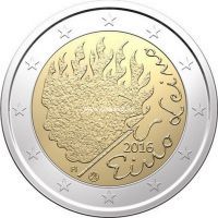 Финляндия 2 евро 2016 Эйно Лейно.