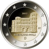 2017. Германия 2 евро. Рейнланд-Пфальц.