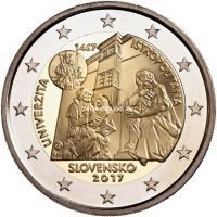 Словакия 2 евро 2017 Истрополитанский Университет.