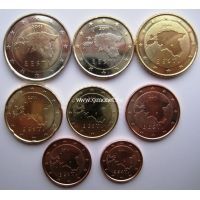 ЭСТОНИЯ Набор евро монет 2011 г.