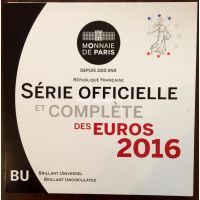 Годовой набор монет евро Франция 2016 год. BU (8 монет)