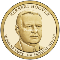 США 1 доллар 2014 года 31 президент Герберт Гувер (Herbert Hoover)