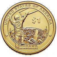 США 1 доллар 2015 года Могавки-строители (Сакагавея)