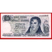 1976 год. Аргентина. Банкнота 5 песо.