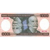 1984 год. Бразилия. Банкнота 1000 Крузейро.