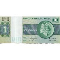 1980 год. Бразилия. Банкнота 1 Крузейро.