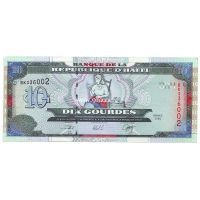 Гаити 2000 год. Банкнота 10 гурдов. UNC