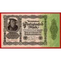 1922 год. Германия. Банкнота 50000 марок.