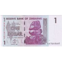 Зимбабве. 1 доллар. 2007 год.