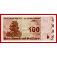 2009 год. Зимбабве. Банкнота 100 долларов. UNC
