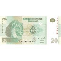 Конго. 20 франков. 2003 год.