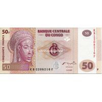 Конго. Банкнота 2007 года 50 франков. UNC