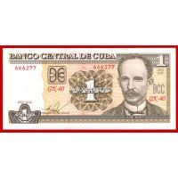 2010 год. Куба. Банкнота 1 песо. UNC