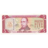 Либерия. 5 долларов. 2009 год.
