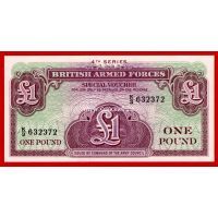 1962 год. Великобритания. Банкнота 1 фунт. UNC