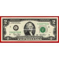 США банкнота 2 доллара 2003 год (I - Миннеаполис)