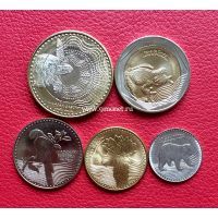 Колумбия набор 6 монет 2014-2016 года.