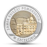 Польша 5 злотых 2016 года Замок Поморских князей в Штеттине.