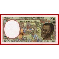 2000 год. Экваториальная Гвинея банкнота 1000 франков.