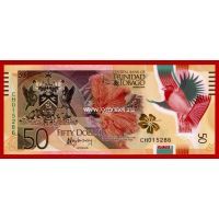 ​2015 год. Тринидад и Тобаго банкнота 50 долларов (полимер)