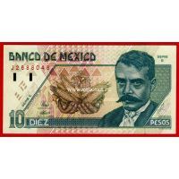 1994 год. Мексика банкнота 10 песо. UNC