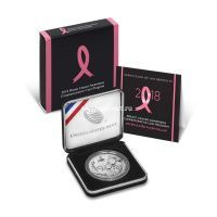 США 1 доллар 2018 Борьба с раком молочной железы. (серебро)