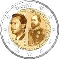 Люксембург 2 евро 2017 года герцог Виллем III