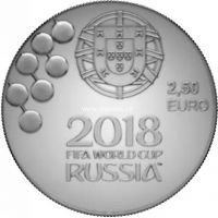 Португалия 2.5 евро 2018 года Чемпионат мира по футболу в России 2018.