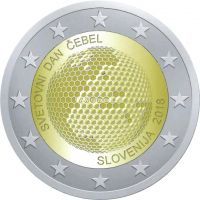 Словения 2 евро 2018 года Всемирный день пчелы