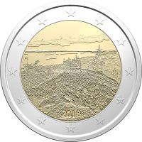Финляндия 2 евро 2018 года Пейзаж Коли.