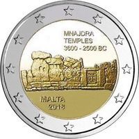 ​Мальта 2 евро 2018 года Мнайдра.