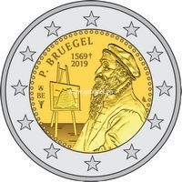 Бельгия 2 евро 2019 года Питер Брейгель