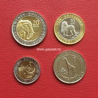 Кения набор 4 монеты 2018 года. (новый дизайн)