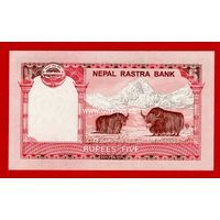 Непал банкнота 5 рупий 2012 года.