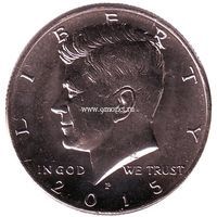 США 50 центов 2015 года Кеннеди Half Dollar P - Филадельфия