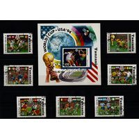 Танзания набор марок. Чемпионат Мира по футболу 1994 США (гашеные)