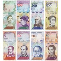 ​Венесуэла набор банкнот 2018 года (новый дизайн)