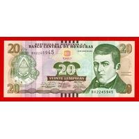 ​Гондурас банкнота 20 лемпир 2014 года.