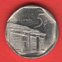 ​Куба монета 5 сентаво 2000 года.