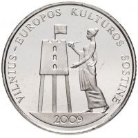 ​Литва 1 лит 2009 года Вильнюс культурная столица Европы.