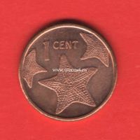 ​Багамские острова монета 1 цент 2009 года.