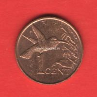 ​Тринидад и Тобаго монета 1 цент 2008 года.