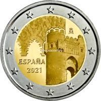 Испания 2 евро 2021 года Исторический город Толедо
